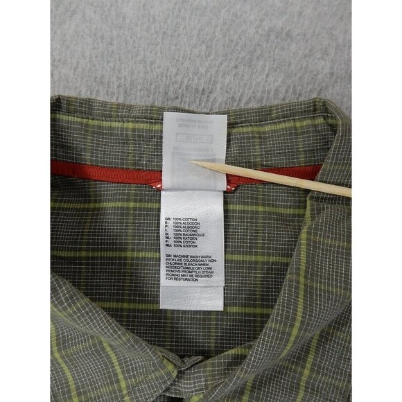 The North Face Double Pocket Long Sleeve Button‎ Down Shirt (Men's XL) Green - Picture 4 of 7